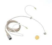 Double Earhook Headset Microphone w/ 4 pin mini XLR fits Audio Technica Wireless