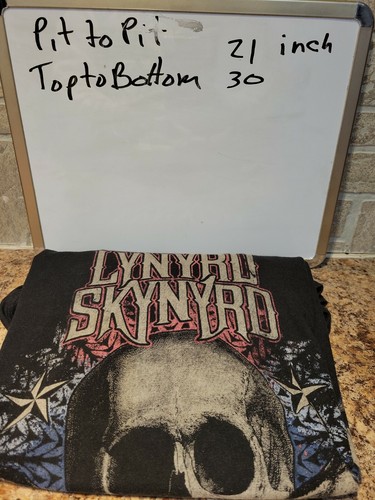 T-shirt LYNYRD SKYNYRD 1987 Tribute Tour Sweet Home Alabama teschio grandi macchie - Foto 5 di 6