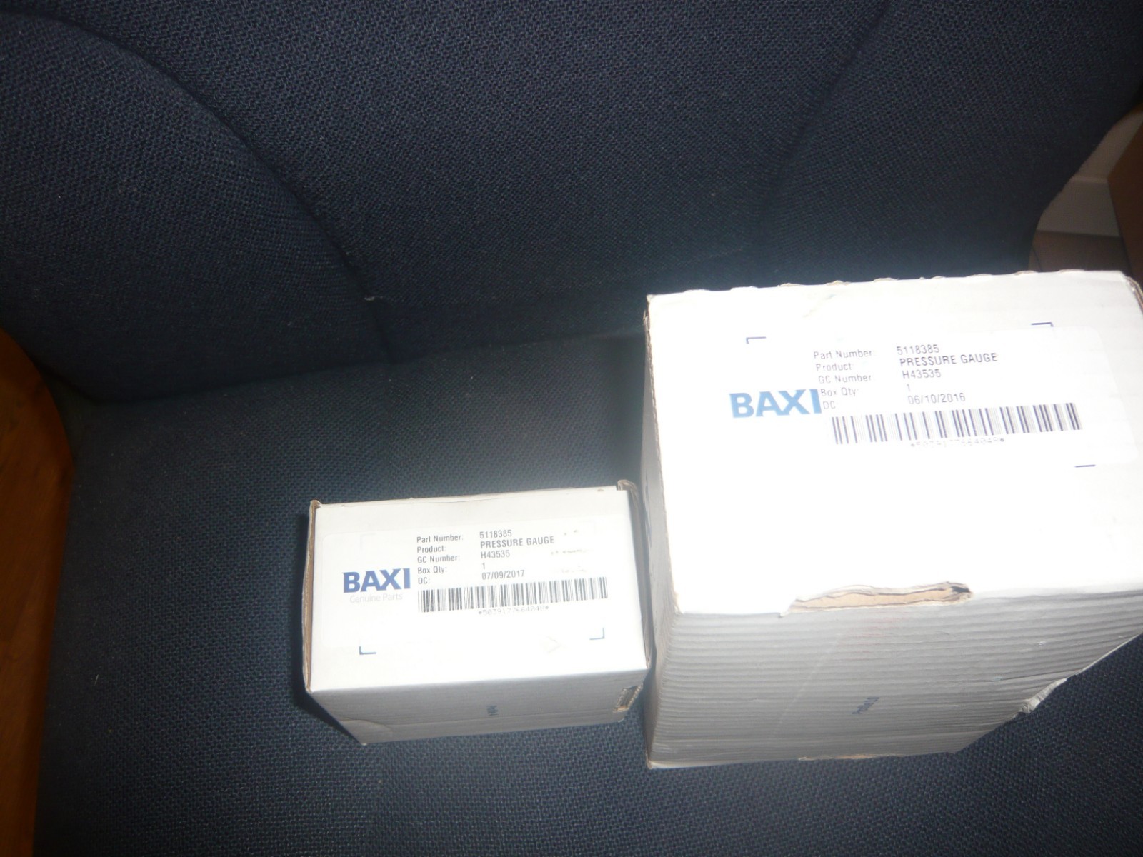 BAXI / POTTERTON / MAIN  PRESSURE GAUGE 5118385 GC H43535