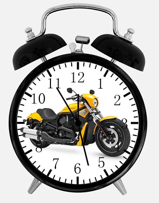 American Motorcycle Alarm Desk Clock 3.75'' Home or Office Decor W390 Nice Gift