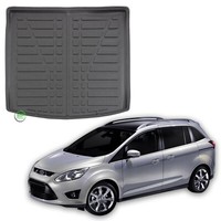 Kofferraumwanne Laderaumwanne FüR Ford Grand C-Max 2010-2019 7-Sitzer Antirutsch