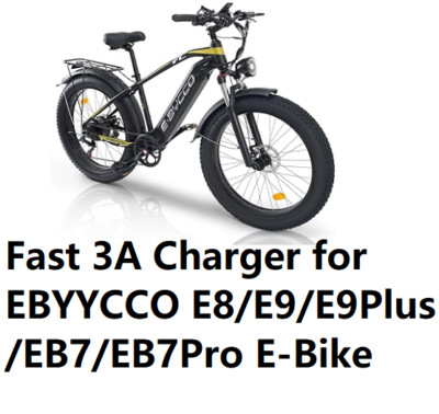 fast 3A battery charger for ebyycco e8 e9 plus eb7 eb7 pro electric bike