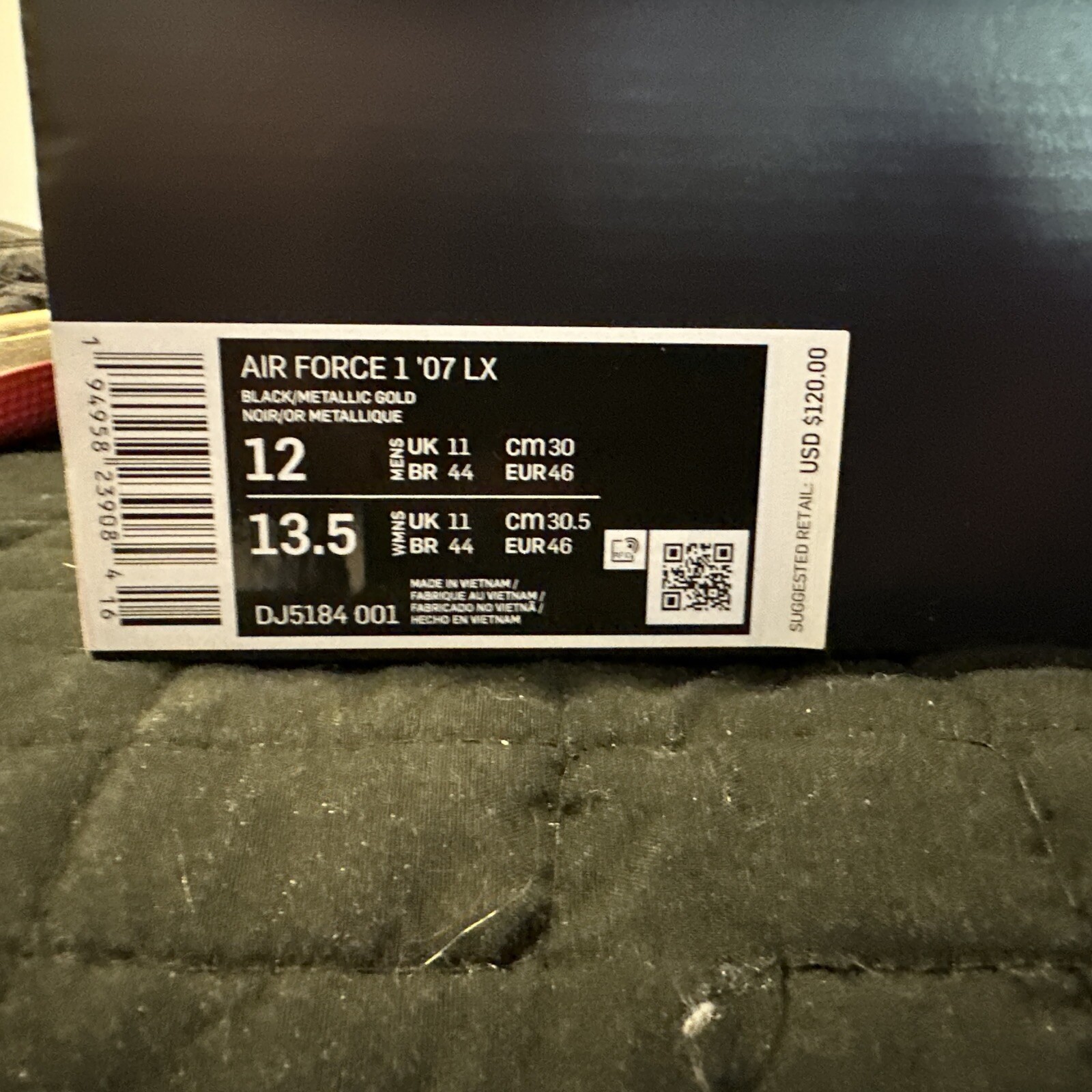 NIKE AIR FORCE 1 LX 'SPADES' KING & QUEEN POKER SHOES… Gem