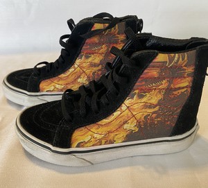 vans flame high tops