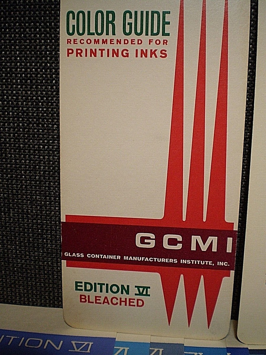Vintage GCMI COLOR GUIDE Edition VI, Bleached, for Printing Inks