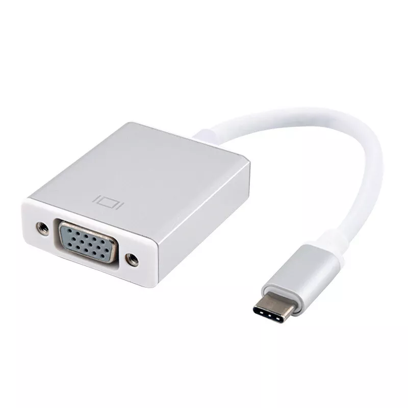 Beloved Parasit hente USB-C USB 3.1 Type-C Male to VGA Monitor Projector Adapter Cable For  Macbook PC | eBay