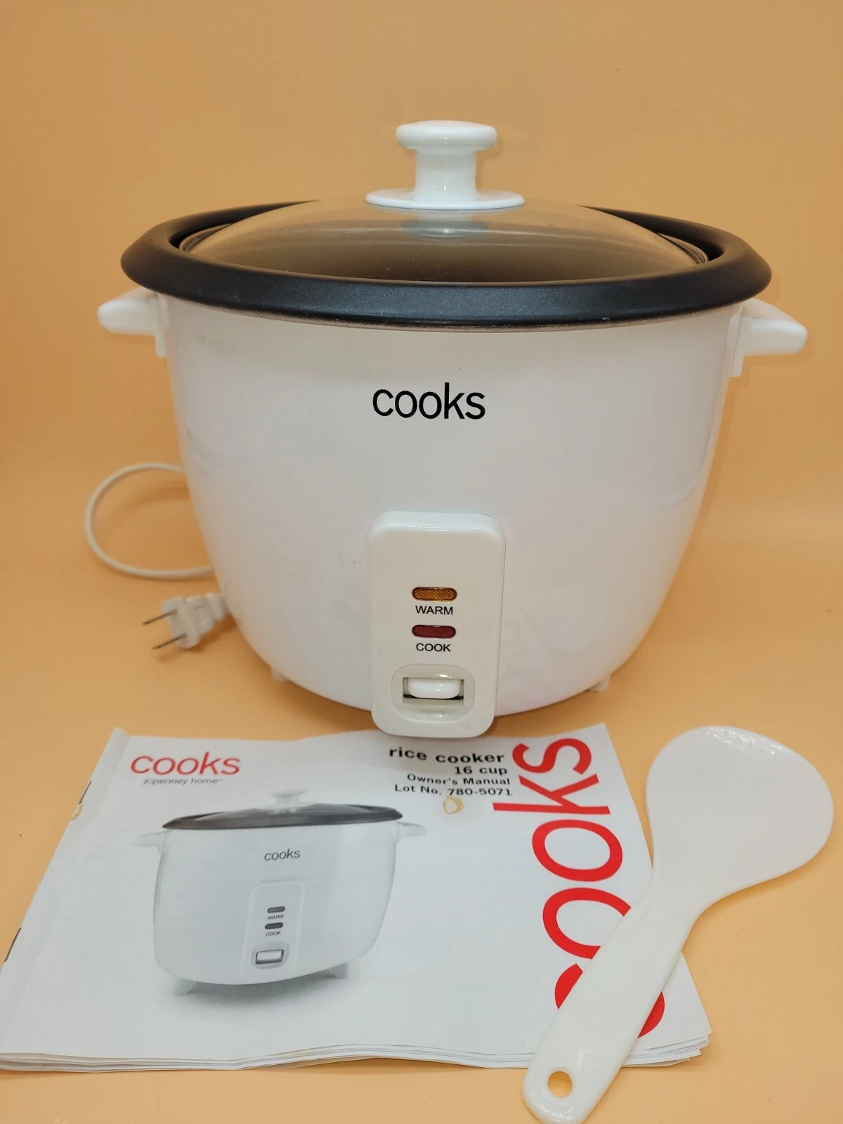 Rice Cooker RC-150 16 Cup w/ Owners Manual & Rice Paddle