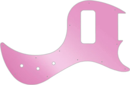 WD Custom Pickguard For Gibson 5 String EB5 Bass #10P Pink Mirror