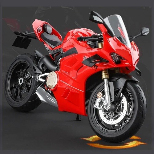 Large Size 1/9 Ducatis Panigale V4S Alloy Racing Motorcycle Simulation Diecast M - Picture 5 of 8