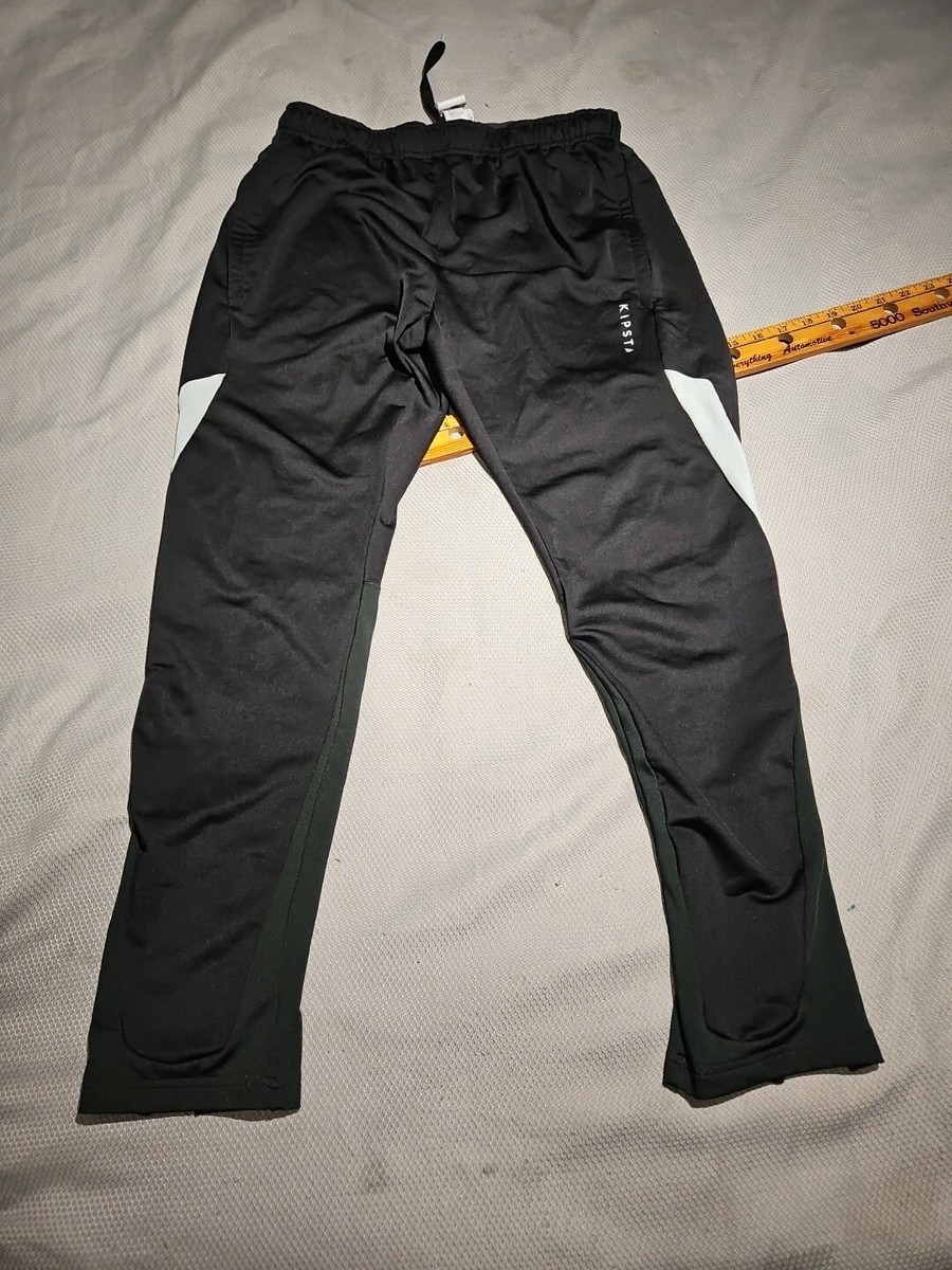 KIPSTA DECATHLON Pants Womens Large Black Drawstring Active Soccer Joggers