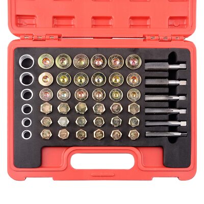 114pc M13 - M22 Oil Pan Thread Repair Kit Sump Gearbox Drain Plug Tool Set