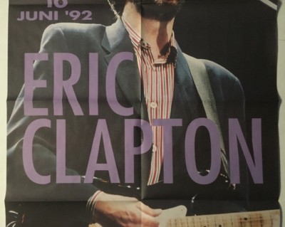 Eric Clapton Original Concert Poster Flanders Expo On The Rox 1992