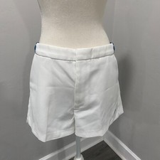 Paul Sullivan Sportswear Ivory Cream Polyester Tennis Shorts Size 36 Made in USA
