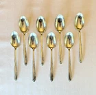 Sterling Silver Set Of 8 Teaspoons By Towle/ Madeira Pattern/ 209g