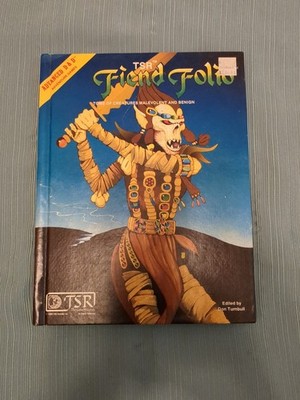 AD&D TSR Fiend Folio Tome Of Creatures Malevolent And Benign 1981