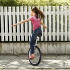20" Silver Unicycle Cycling Scooter Circus Bike Skidproof Tire Balance Exercise — photo 8