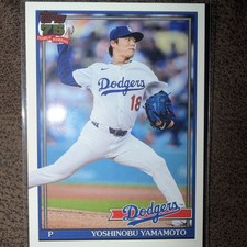 2026 Topps - Yoshinobu Yamamoto #T91-55 - Heritage - Dodgers