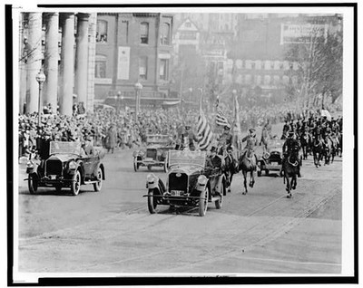 Washington DC Calvin Coolidge 1925 Inaugural Parade Convertible Capitol