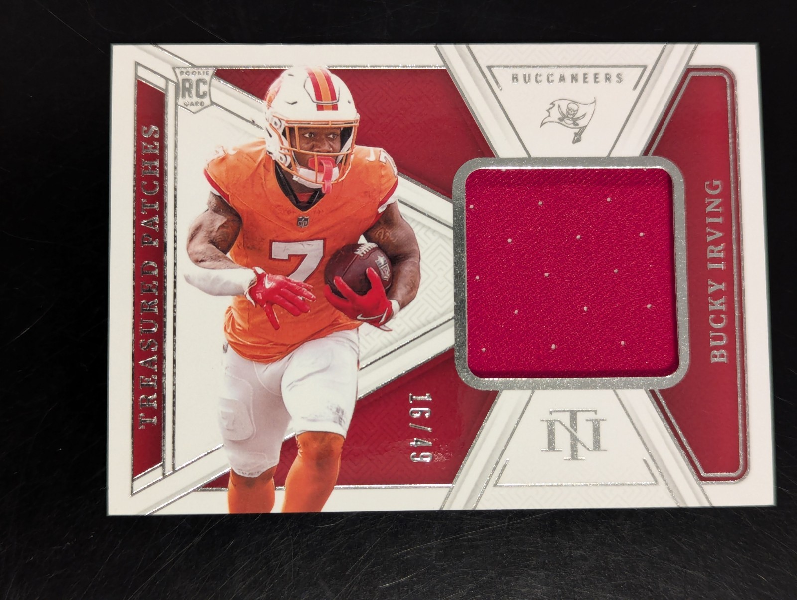 2024 Panini National Treasures Treasured Patches Bucky Irving RC /49 #TP-BIG