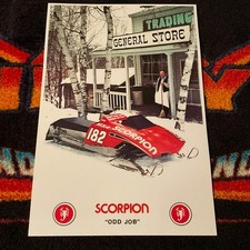   76 SCORPION ODD JOB Race Snowmobile Poster ...