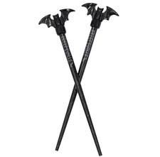 kreepsville 666 Gothic Black Bat Hair Sticks ...