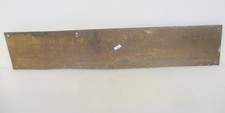 Vintage Brass Door Kickplate Kick Plate Bumper Guard Hardware Antique 30.25"x6"