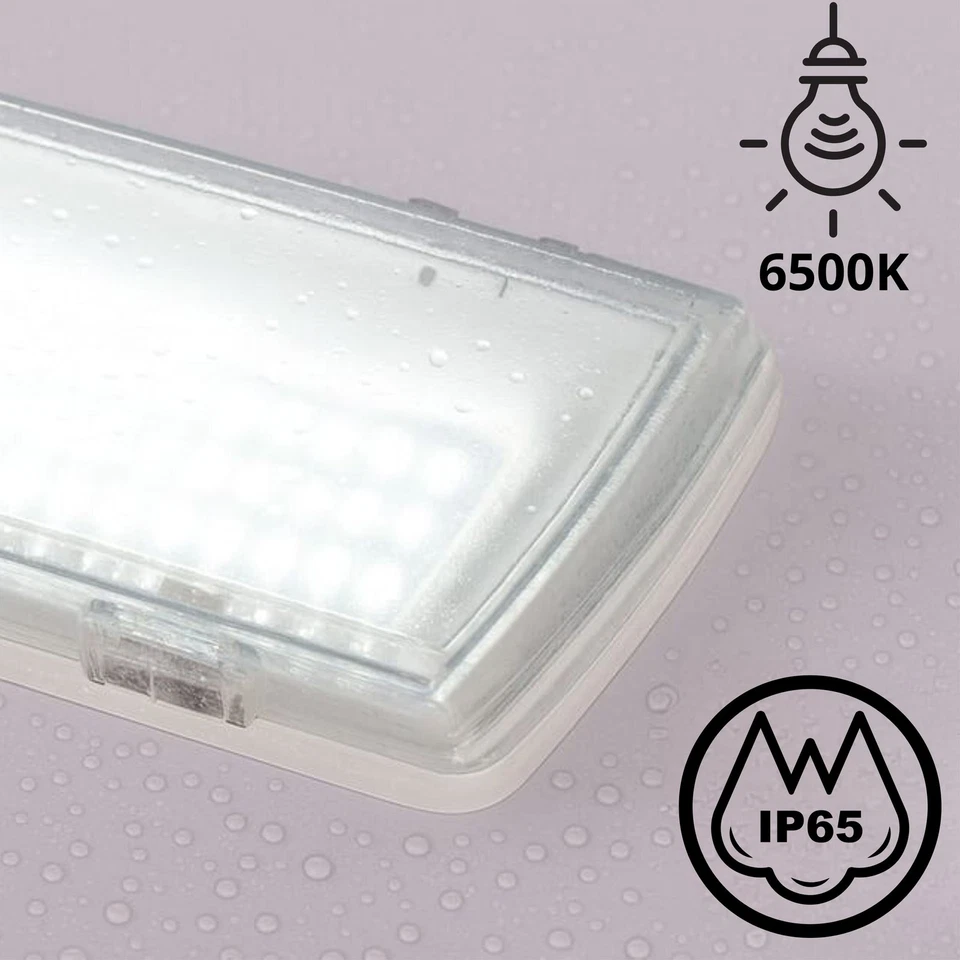 Lampada di Emergenza 50 LED Parete Incasso 4W Luce Fredda 6500K 406 Lumen - Immagine 4 di 4