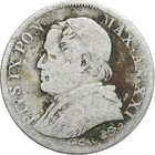 Italien Staaten, PAPAL STATES, Pius IX, Lira, 1866, Rome, Silber, S, KM:1378