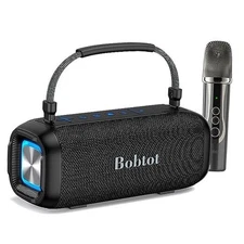 Portable Karaoke Machine, Speaker with Microphone, Three Echo Levels, Indoor 