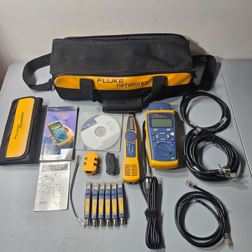 Fluke Networks CableIQ Qualification Test Kit CIQ-KIT w/ Case & Accessories