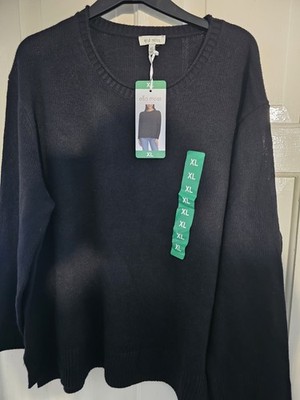 Ella Moss schwarzer Pullover Damen Gr. XL NEU