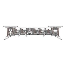 Megadeth - Pin Badge  Chrome Logo - D500z