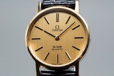 Near MINT OMEGA De Ville 591.0044 Cal.1351 Push Crown 24mm Quartz Women Watch