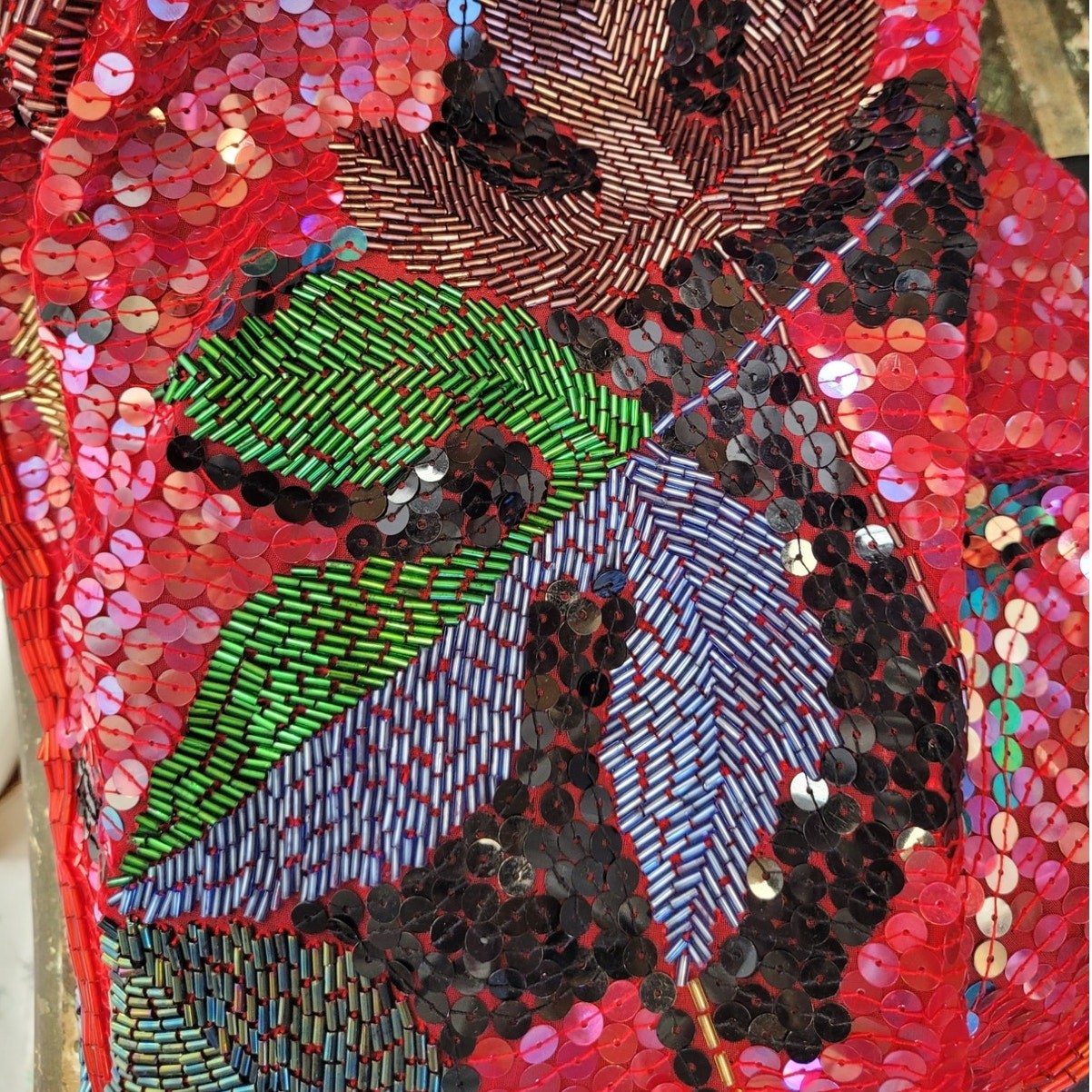 Jack Brian Beaded Blazer Statement  Sequin 90s Li… - image 13