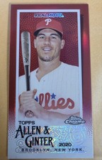 2020 Topps Chrome Allen & Ginter J.T. Realmuto Mini Red 3/5 Phillies MINT!!!!