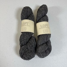 Brooklyn Tweed Loft American Wool Yarn Soot 2 Skeins Different Dye Lots READ