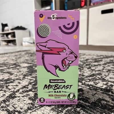 Discontinued Feastables MrBeast Bar Milk Chocolate (8 Pack) 