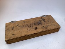 Vintage Letterpress Wood Printing Type Blocks Alphabet numbers, words box K6