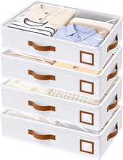 4 Pack under Bed Storage Containers  under Bed Storage Containers Bins with Rei