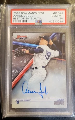 2018 Bowman's Best - Best of 2018 Autographs Aaron Judge #B18-AJ PSA 10 GEM