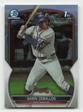 2023 Bowman Draft #BDC-110 Sabin Ceballos Chrome Refractor