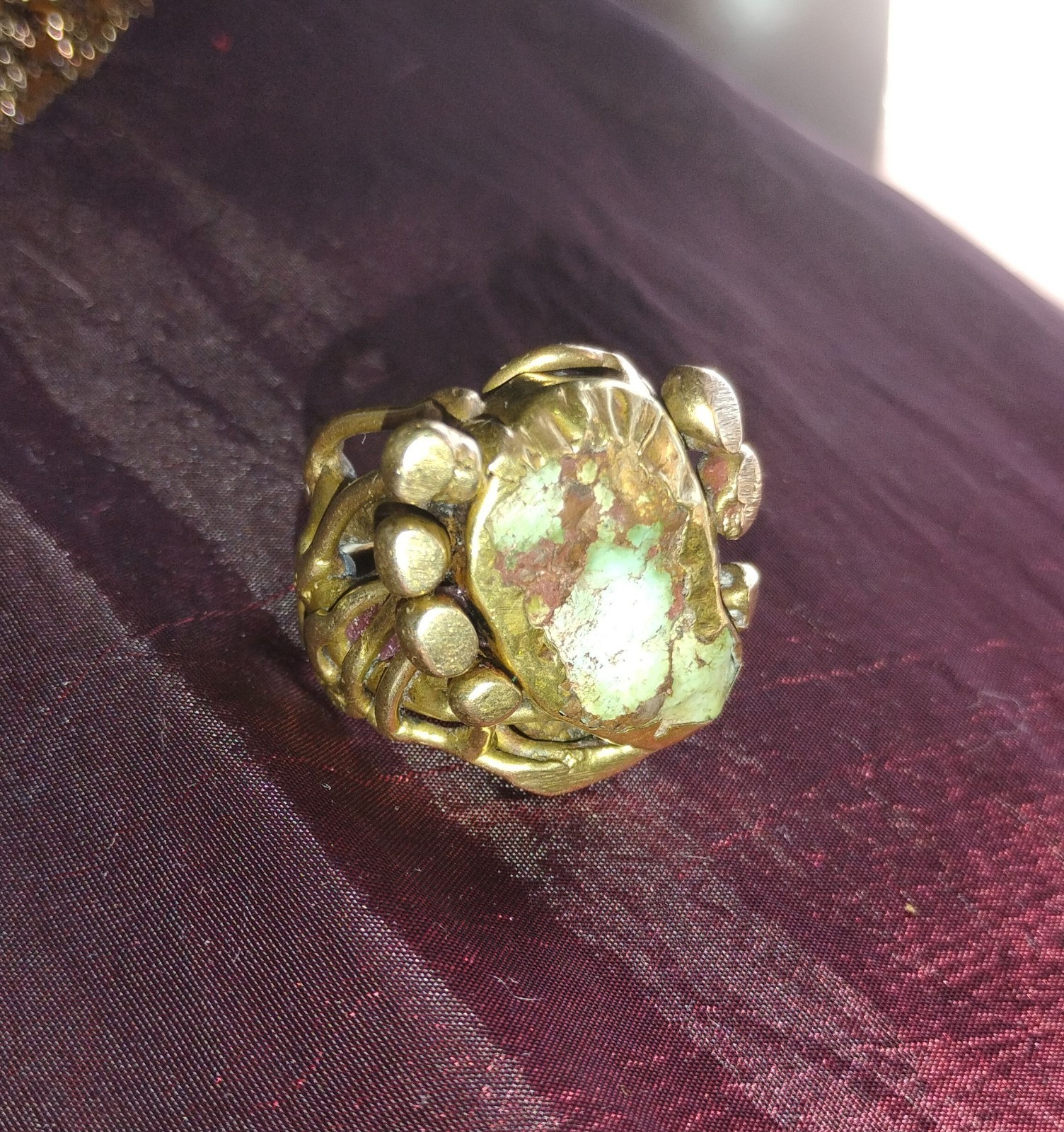 JACK BOYD vintage Ring carved bronze with high qu… - image 13