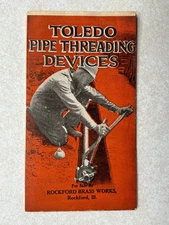 XX73 Vintage Toledo Pipe Threading Devices sales piece Advertising Tool Rockford