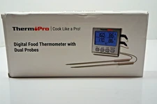 ThermPro TP-17 Digital Cooking BBQ Food Thermometer Dual Probe - NIB