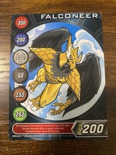 Bakugan FALCONEER - HSP 200 - Metal Character Gate Card 2006 BA071a-CC-SM-B