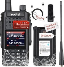 Radtel RT-630 IP67 Waterproof 10W Full Bands Ham Radio, Aviation Air Black