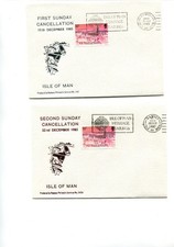 Isle of Man 1985 1st & 2nd Sunday cancellation covers, Ramsey cancel