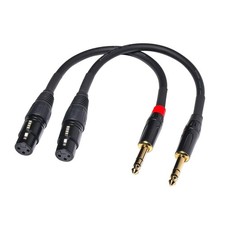 023 6in 1/4 TRS to XLR Female Adapter, 6.35 to XLR Female, XLR to 1/4 Adapter...