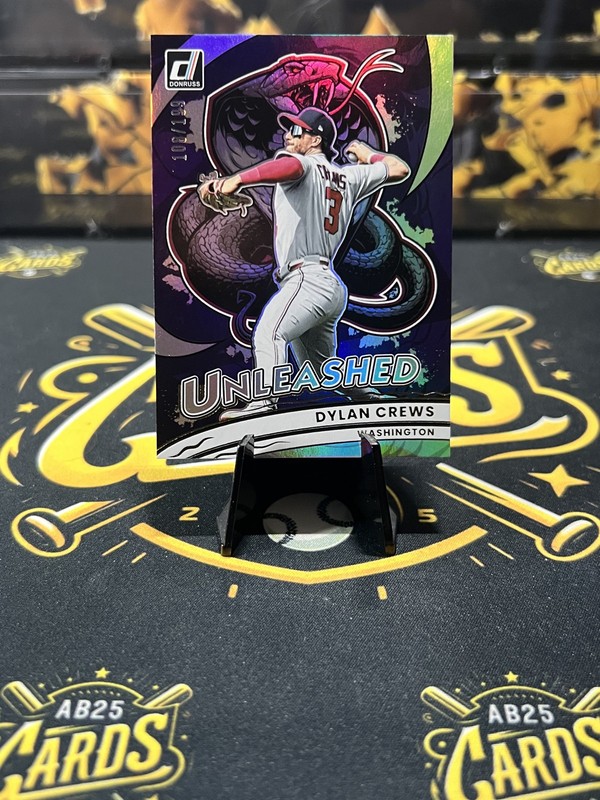 2026 Donruss Dylan Crews Holo Unleashed 108/199 Washington