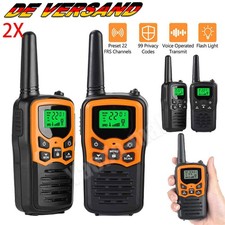 2x Walkie Talkie 8 km Hand-Funkge UHF Funkger&auml;te Handfunkger&auml;t Sprechfunkger&auml;te